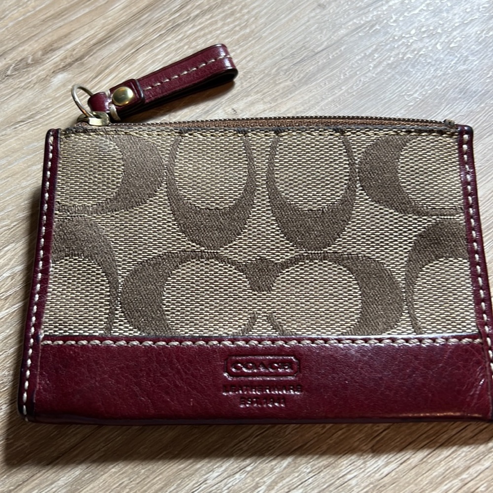 Coach key and card holder